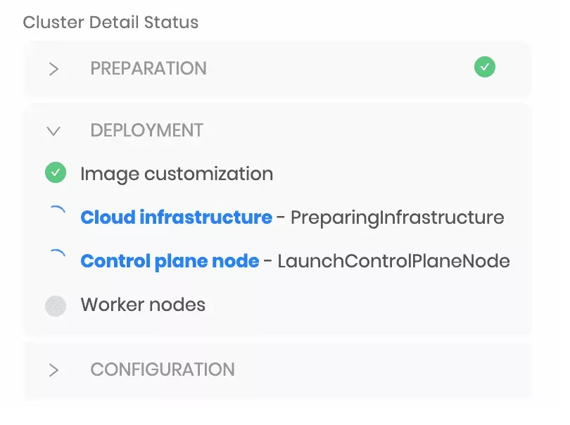 Cluster Update Details